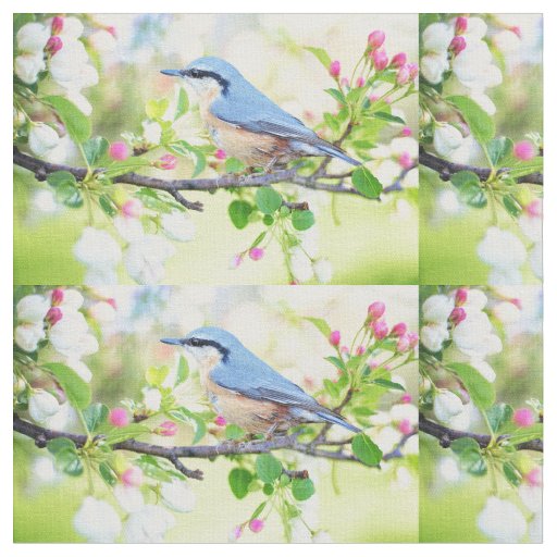 spring fling bluebird fabric
