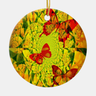 Spring Fling Ceramic Ornament