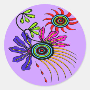 Spring Fling Classic Round Sticker
