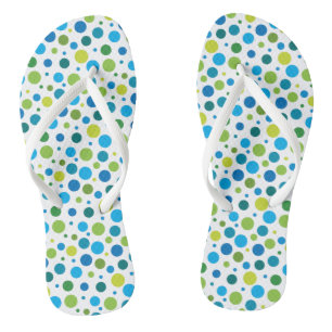 Spring Fling Dots Flip Flops