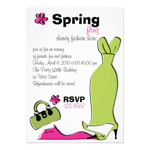 Spring Fling Party Invitations 4