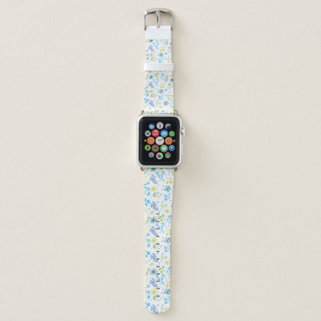 Spring Fling Floral Apple Watch Band (Front)