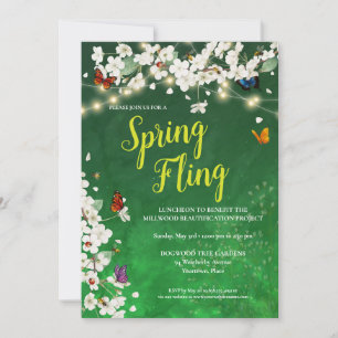 Spring Fling Garden Party Celebration Invitation
