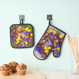Spring Fling Oven Mitt & Pot Holder Set