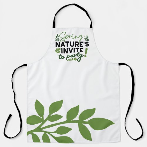 Spring Fling Party _ Natures Celebration Call Apron