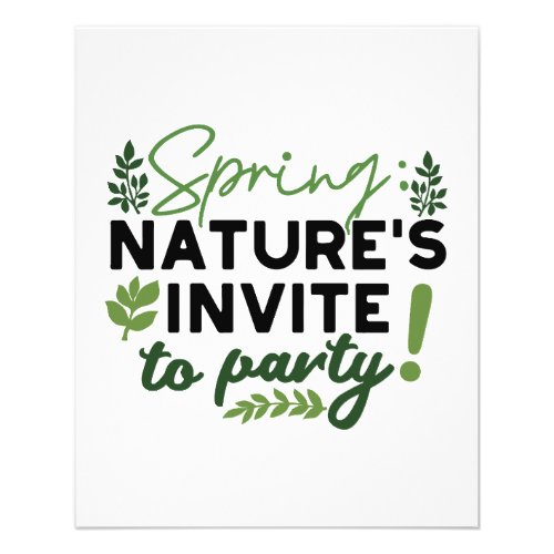 Spring Fling Party _ Natures Celebration Call Flyer