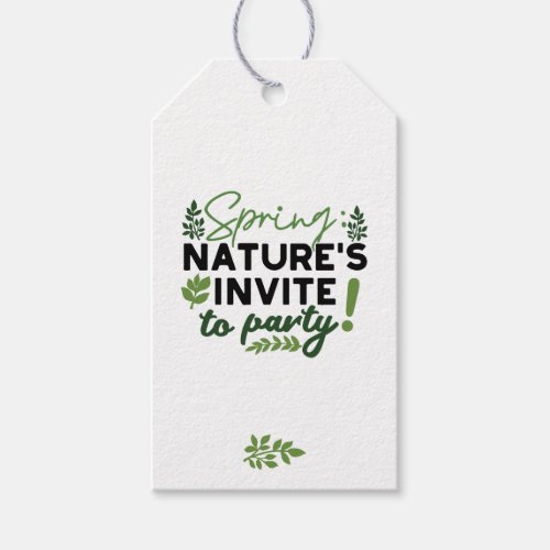 Spring Fling Party _ Natures Celebration Call Gift Tags