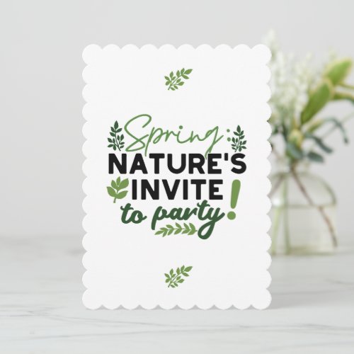 Spring Fling Party _ Natures Celebration Call Holiday Card