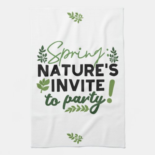 Spring Fling Party _ Natures Celebration Call Kitchen Towel