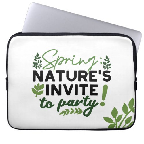 Spring Fling Party _ Natures Celebration Call Laptop Sleeve