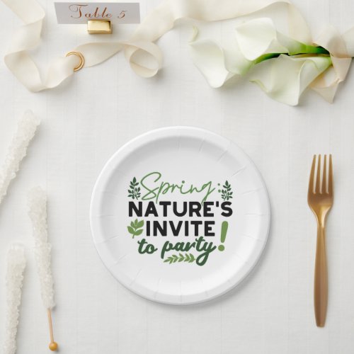 Spring Fling Party _ Natures Celebration Call Paper Plates