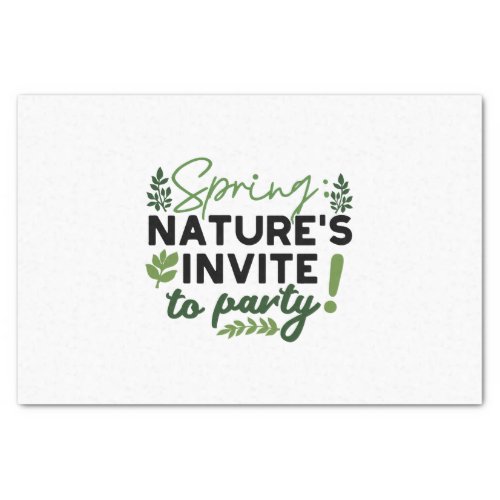 Spring Fling Party _ Natures Celebration Call Tissue Paper