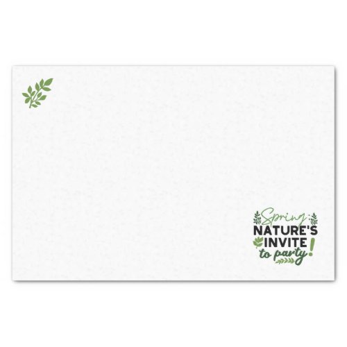 Spring Fling Party _ Natures Celebration Call Tissue Paper