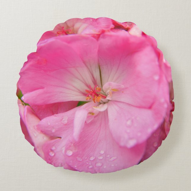 Spring Flora Round Pillow (Front)