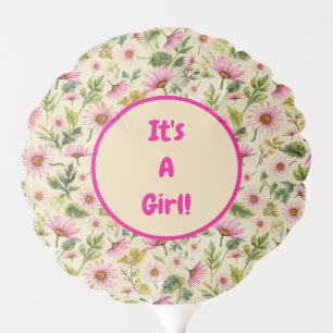 Spring Floral And Plaid Balloon