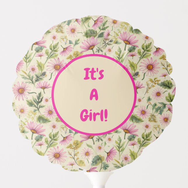 Spring Floral And Plaid  Balloon (Front)