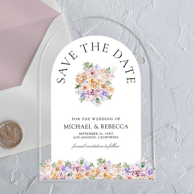 Spring Floral Arch Wedding Save the Date (Creator Uploaded)