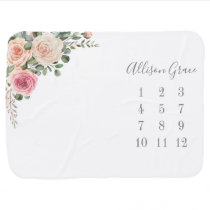 Spring Floral Baby Blanket Spring Floral Baby Blanket