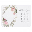 Spring Floral Baby Blanket Spring Floral Baby Blanket