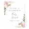 Spring Floral Baby Shower Sign