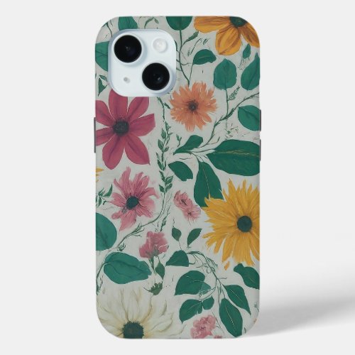 Spring Floral Botanical Pattern Colorful case