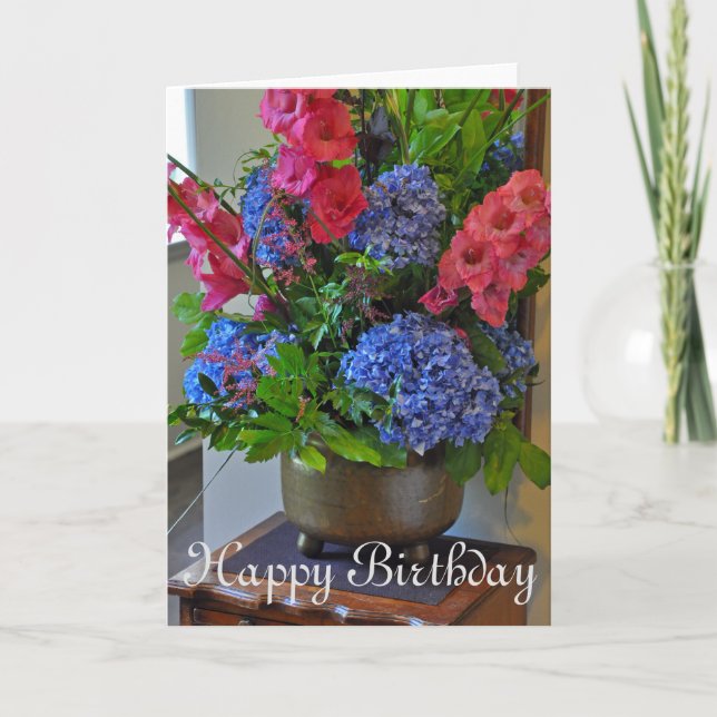 Spring floral bouquet card (Front)