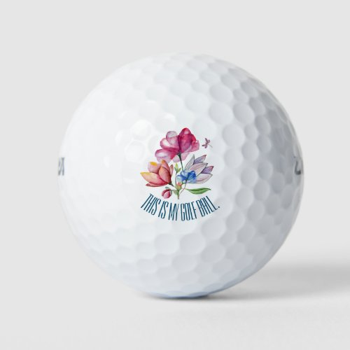 Spring Floral Bouquet Golf Balls