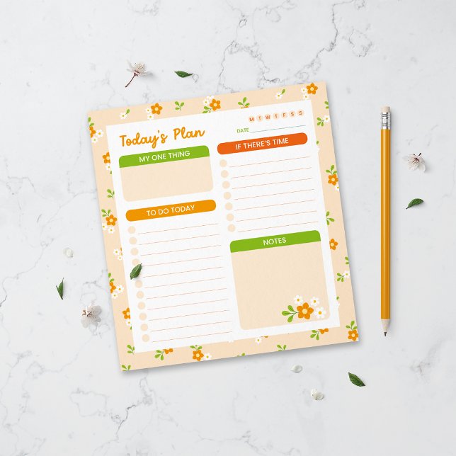 Spring Floral Bouquets Daily Planner Notepad (Creator Uploaded)