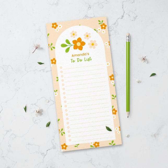 Spring Floral Bouquets To Do List Magnetic Notepad (Creator Uploaded)