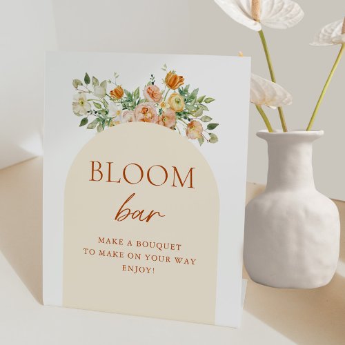 Spring Floral Bridal Shower Flower Bloom Bar Sign