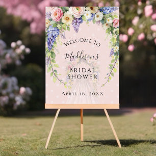 Spring Floral Bridal Shower Foam Board