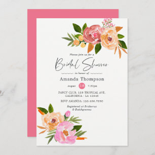 Spring Floral Bridal Shower Invitation