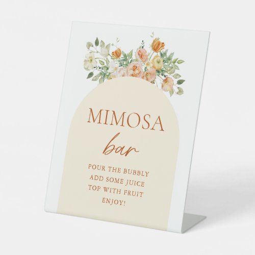Spring Floral Bridal Shower Mimosa Bar Sign