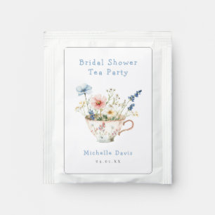Spring Floral Bridal Shower Tea Party Bag Drink Mix