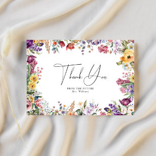 Spring Floral Bridal Shower Thank You Card