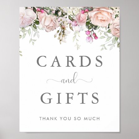 Spring Floral Cards And Gifts Poster