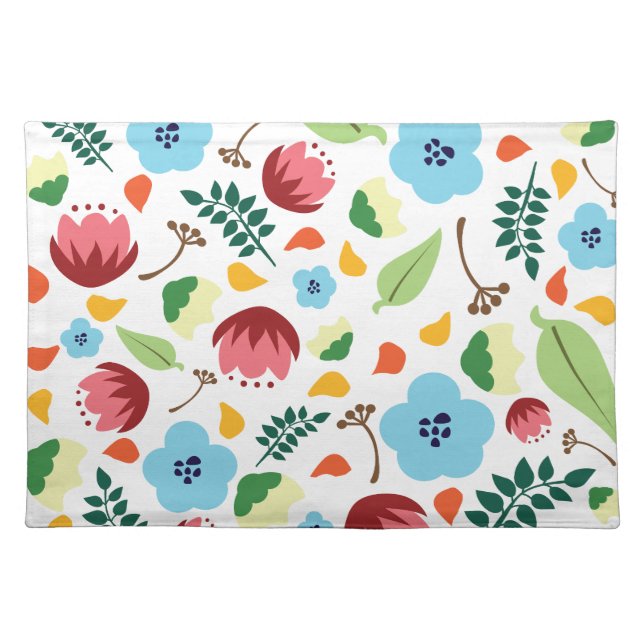Spring Floral  Cloth Placemat (Front)