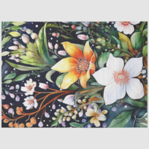 Spring Floral Colorful Tissue Paper