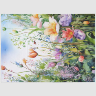 Spring Floral Colorful Tissue Paper