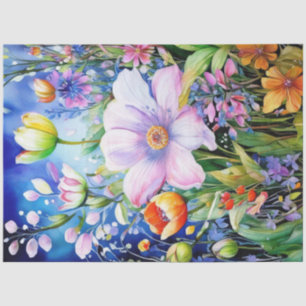 Spring Floral Colorful Tissue Paper
