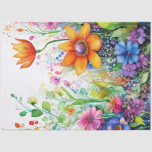 Spring Floral Colorful Tissue Paper