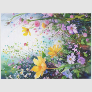 Spring Floral Colorful Tissue Paper