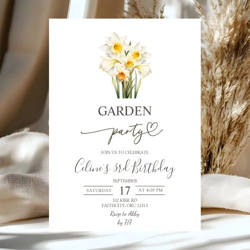 Spring Floral Daffodil Wreath Garden Party