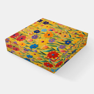 Spring floral design paperweight
