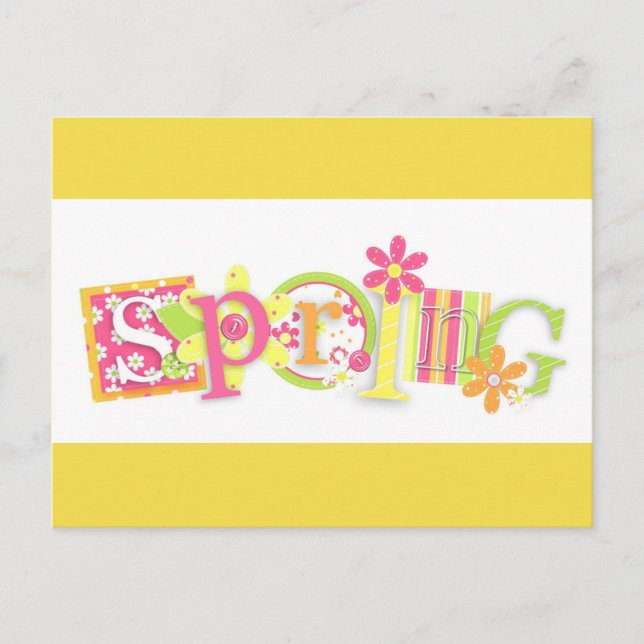 SPRING Floral Design  Postcard (Front)