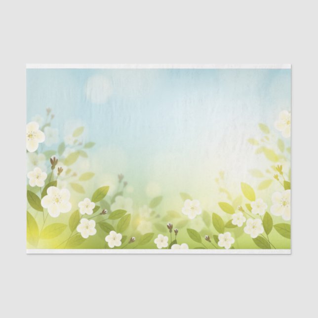 Spring Floral Design Series 2 Tissue Paper (Front)