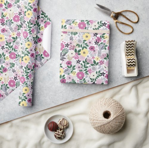 Spring Floral Design Wrapping Paper