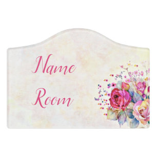 Spring floral  door sign