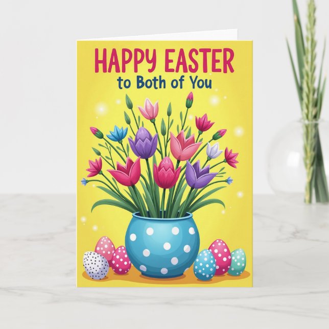 Spring Floral Easter Card (Front)