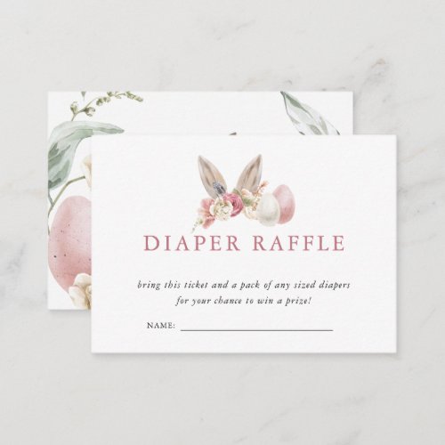 Spring Floral Easter  Diaper Raffle Enclosure